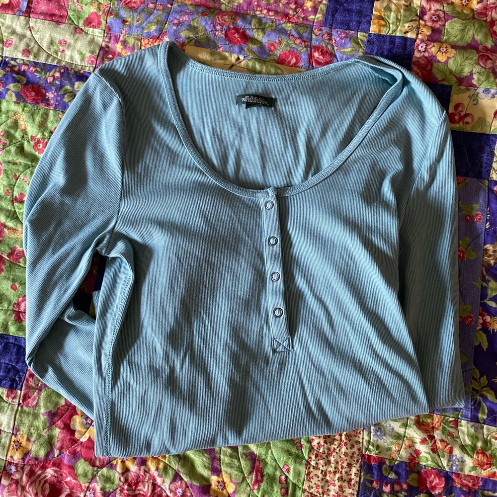 dusty blue long sleeve